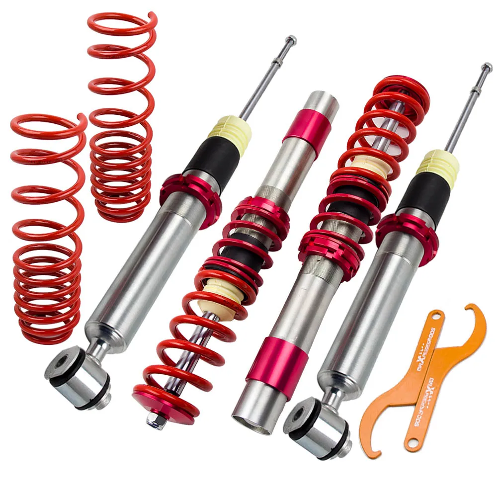 

4x Coilovers For BMW E39 525TDS 525D 530D 1995-2004 Adjustable Height Shock Coil Spring Strut Suspensions Kit Spring