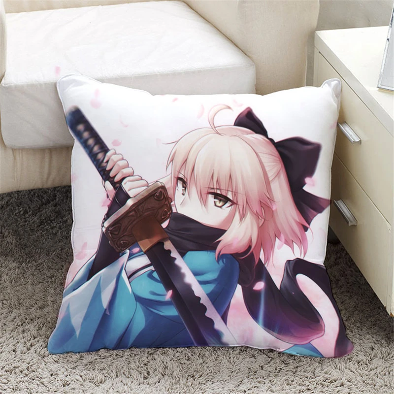 M Мультфильм Fate/Zero Saber аниме Fate/Grand Order Alter двухсторонняя печатная пятнистая наволочка внутренняя наволочка Подушка Декор - Цвет: M