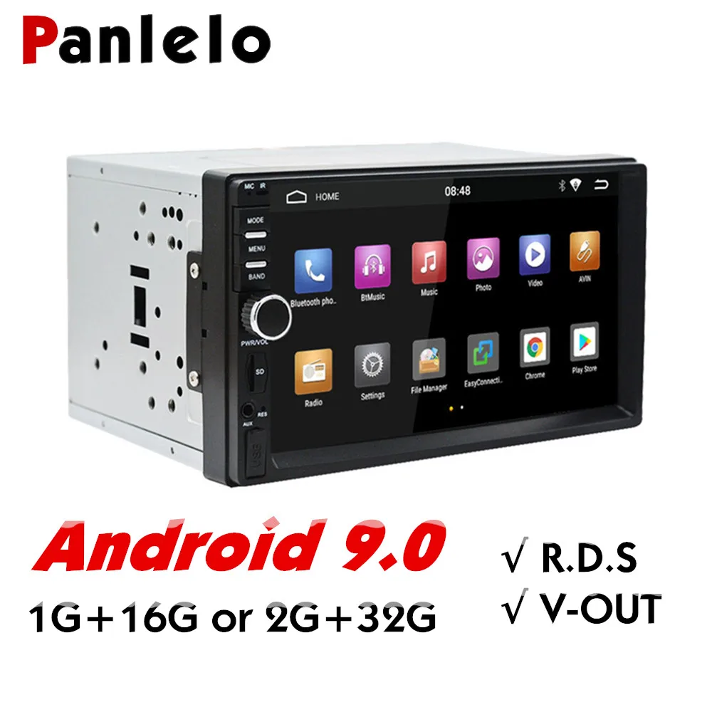 Автомагнитола Panlelo с GPS навигацией Android 9 7 дюймов 2 Din AM/FM/RDS радио автомобильный