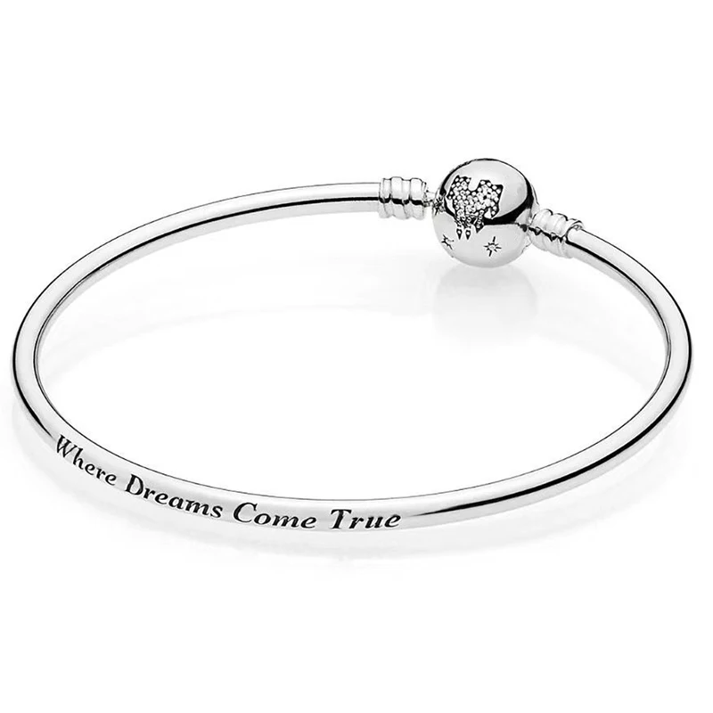 Стерлингового серебра 925 красивый браслет, где мечты сбываются струнный браслет отправить девушка мода ювелирные изделия подарок