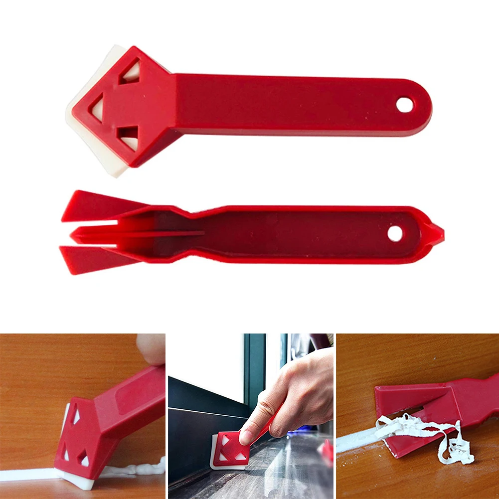 2pcs Silicone Glass Sealant Remover Tool Kit Set Scraper Caulking Mould