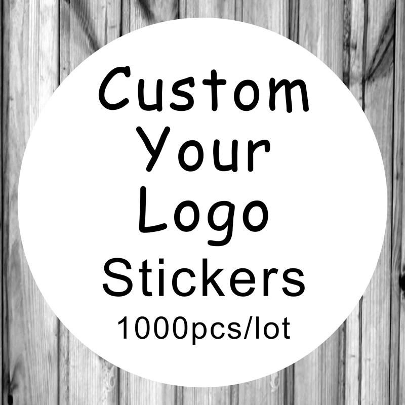 1000PCS Custom Stickers/Wedding Stickers Printed LOGO Transparent Clear