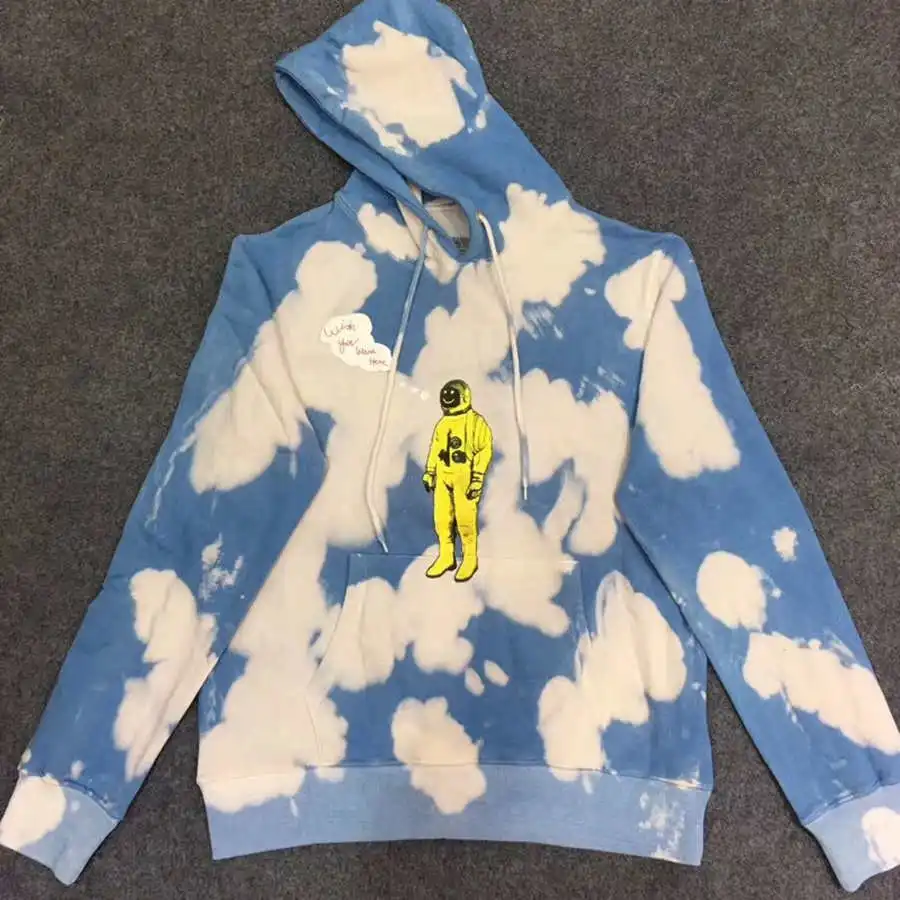 

Tie dyeing Travis Scott Astroworld Tour Astronaut Hooded Men Women High Quality Travis Scott Astroworld Sweatshirt Pullover