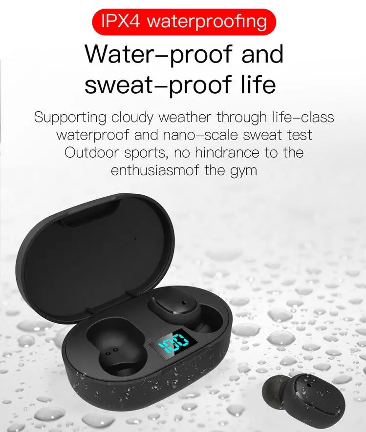 TWISTER CK Wireless Earphone Earbuds LED Display Bluetooth V5 0 Headsets with Mic for iPhone Huawei Samsung pk A6S