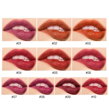 

10 Colors Professional Lip Gloss Moisturizing Waterproof Non-sticky Cup Easy Coloring Liquid Lip Gloss