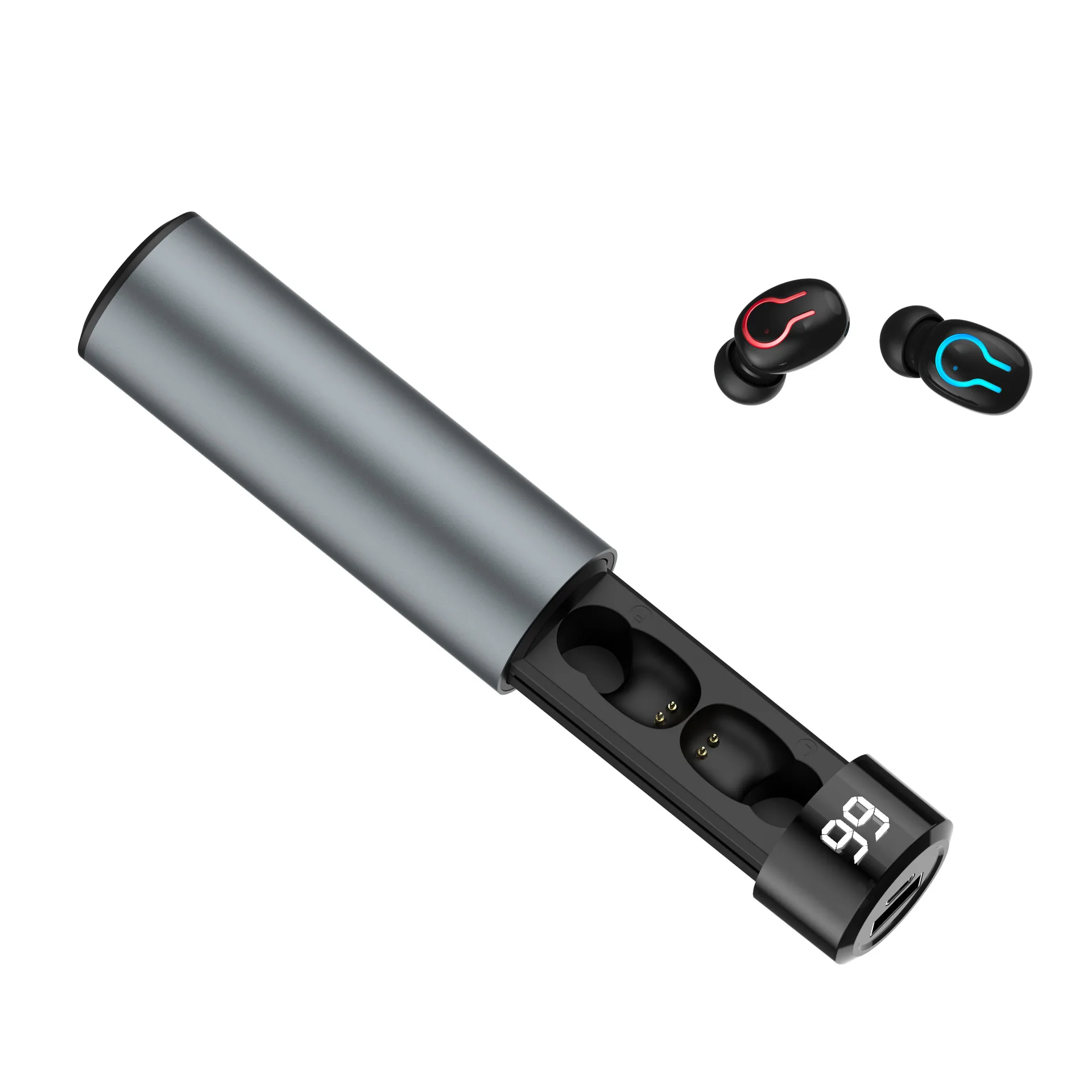 Q67 TWS беспроводной наушник личный модуль с цифровым дисплеем Выдвижная bluetooth-гарнитура 5,0 Автоматическое Сопряжение с мобильным питанием Q32