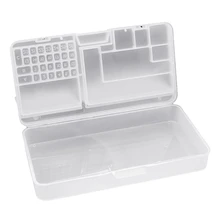 Boîte de rangement pour iPhone, outils de réparation de conteneurs téléphones mobiles, boîte de rangement pour écran LCD carte mère IC composants d'organisation 10 pièces/lot