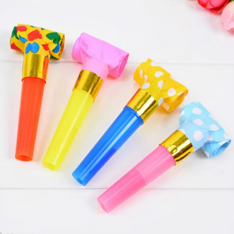 100pcs Blowouts Whistles Kids Birthday Party Props Favors Decoration Supplies Noise Maker 20012103