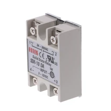 Solid State Relay Module SSR-10DA 10A 250V 3-32V DC Input 24-380VAC Output Y1QB