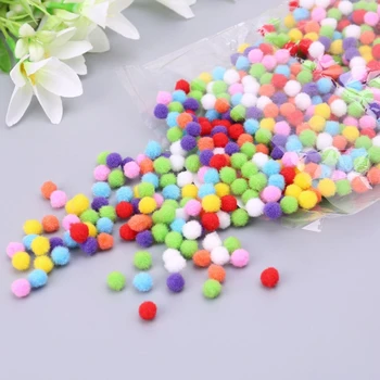 

1000Pcs Soft Round Fluffy Craft PomPoms Ball Mixed Color Pom Poms 10mm DIY Craft
