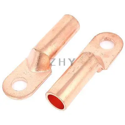 

2 Pcs 150mm2 Cable Lug Terminal Connector Copper Tone for 14mm Dia Bolt