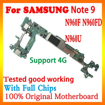 

Free shipping Original For Samsung Note 9 N960F N960FD N960U Motherboard With chips For SM N960F logic board Europe Version
