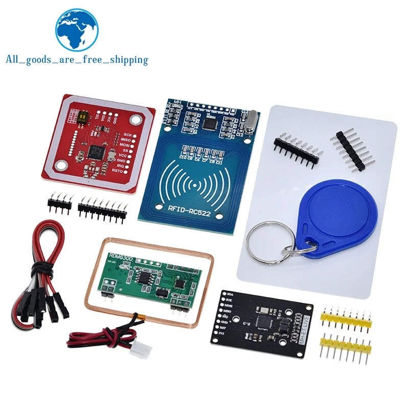 Módulo RFID NFC RC522 MFRC-522 RDM6300 Kits S50 13,56 Mhz 125Khz 6cm con etiquetas SPI escribir y leer para arduino uno 2560