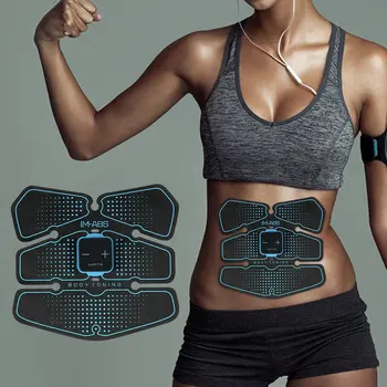 

New Sports Electric Abdominal muscle Trainer Toning Belt Abs Training Fitness Machine Gear Arm Thigh Waist Support Massage Fit