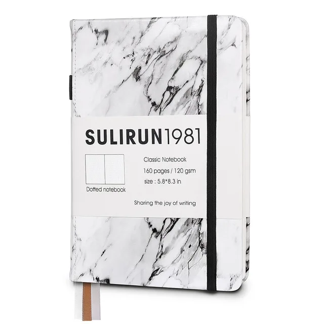 3 A5 блокнот Bullet journal с мраморной текстурой, планировщик с белыми точками, Bullet journal, 80 листов, планировщик для офиса и школы - Цвет: 3