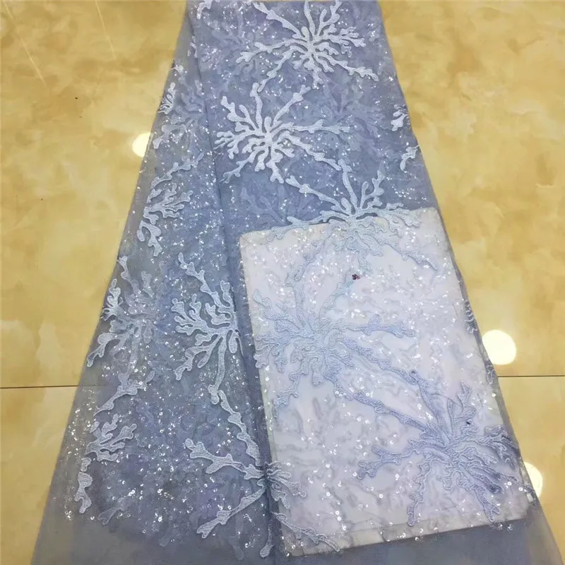 MAYJOYDIY Tissu En Dentelle Rose Fraise à Paillettes Pour