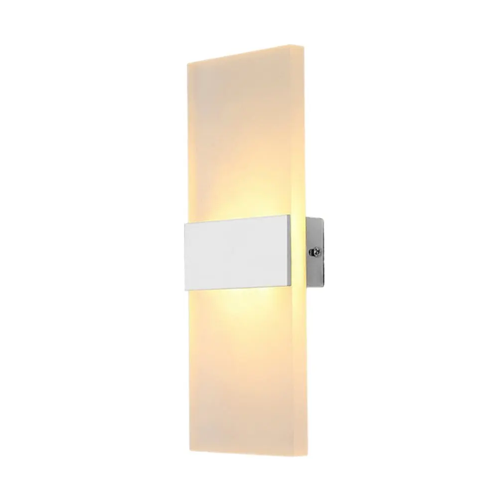

LED Wall Lamp Light Bed-lighting Personal Ultra-thin Acrylic Aluminum Material Wall Pathway Lamp with Rectangle Shape