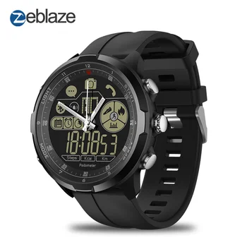 

New Zeblaze VIBE 4 Hybrid Flagship Rugged Smartwatch 50M Waterproof 33-month Standby Time 24h All-Weather Monitoring Smart Watch