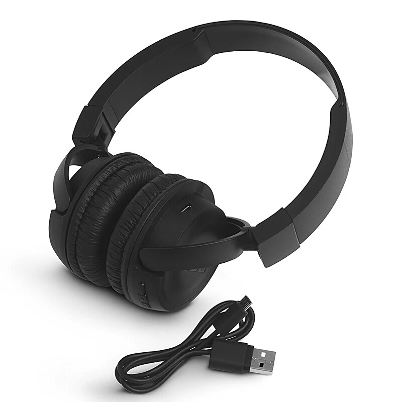 JBL T450BT Wireless Bluetooth Headphones Flat foldable on Ear Headset with Mic Noise Canceling Earphone Call Music Controls