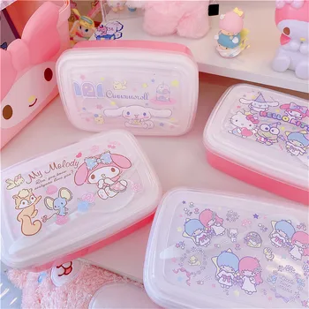 

Cartoon Melody Lunch Box For Kids Portable Dinnerware Food Container Office School Healthy Cute Seal Bento Box