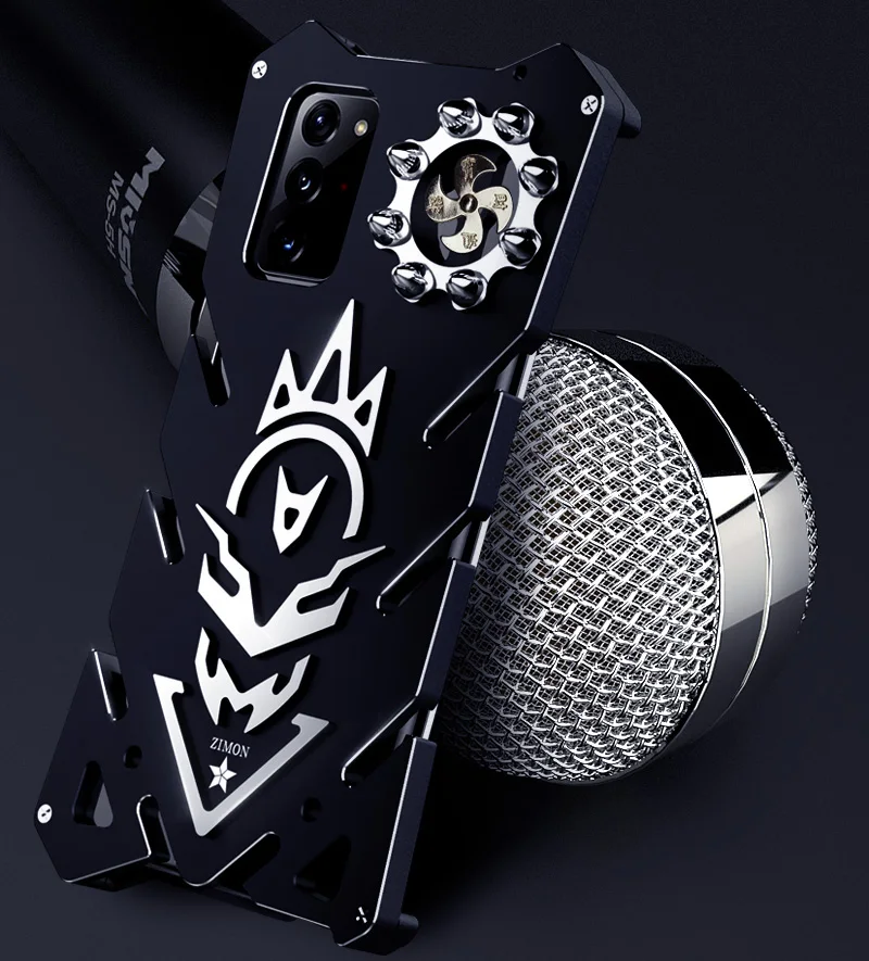 New Zimon Aluminum Armor Thor Case For Samsung Galaxy Note 20 Note20 Ultra Case Cover The Flash Iron Man Phone Shell Skin Bag