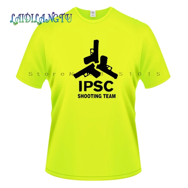 Fluorescent green Европа размер сплошной цвет хлопок футболка мужская IPSC стрельба команда летний скейтборд тройник мальчик хип хоп Скейт футболка Топы - Цвет: Fluorescent green