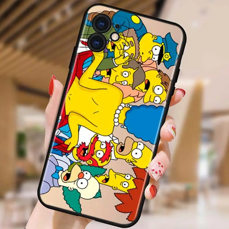 apple 13 pro max case Cool The Simpsons Silicone Cover For Apple IPhone 13 12 Mini 11 Pro XS MAX XR X 8 7 6S 6 Plus 5S SE Phone Case iphone 13 pro max leather case