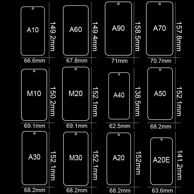 3 шт. закаленное Стекло для samsung Galaxy A20 A20E A40 A90 A70 A60 A50 A30 A10 Экран протектор M20 M30 защитный Стекло пленка