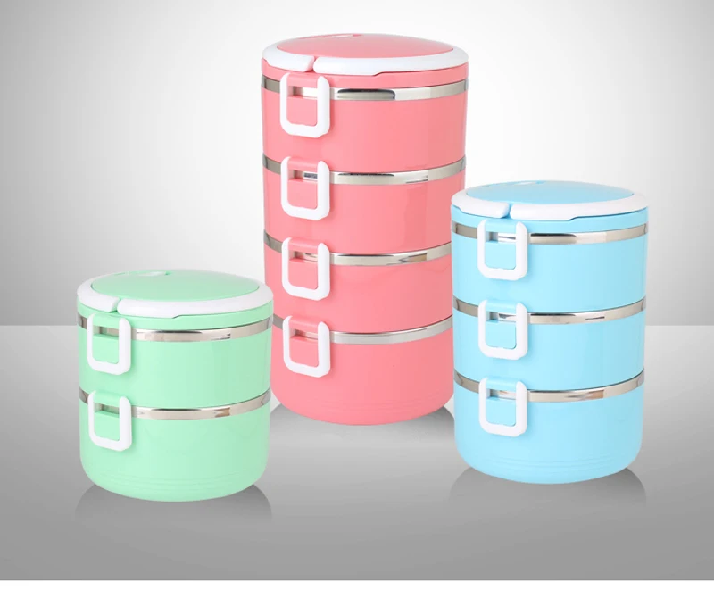 New Stainless Steel Insulation Food Container Japanese Portable Travel School Kids Adults Thermal Bento Lunch Box Tableware Sets8