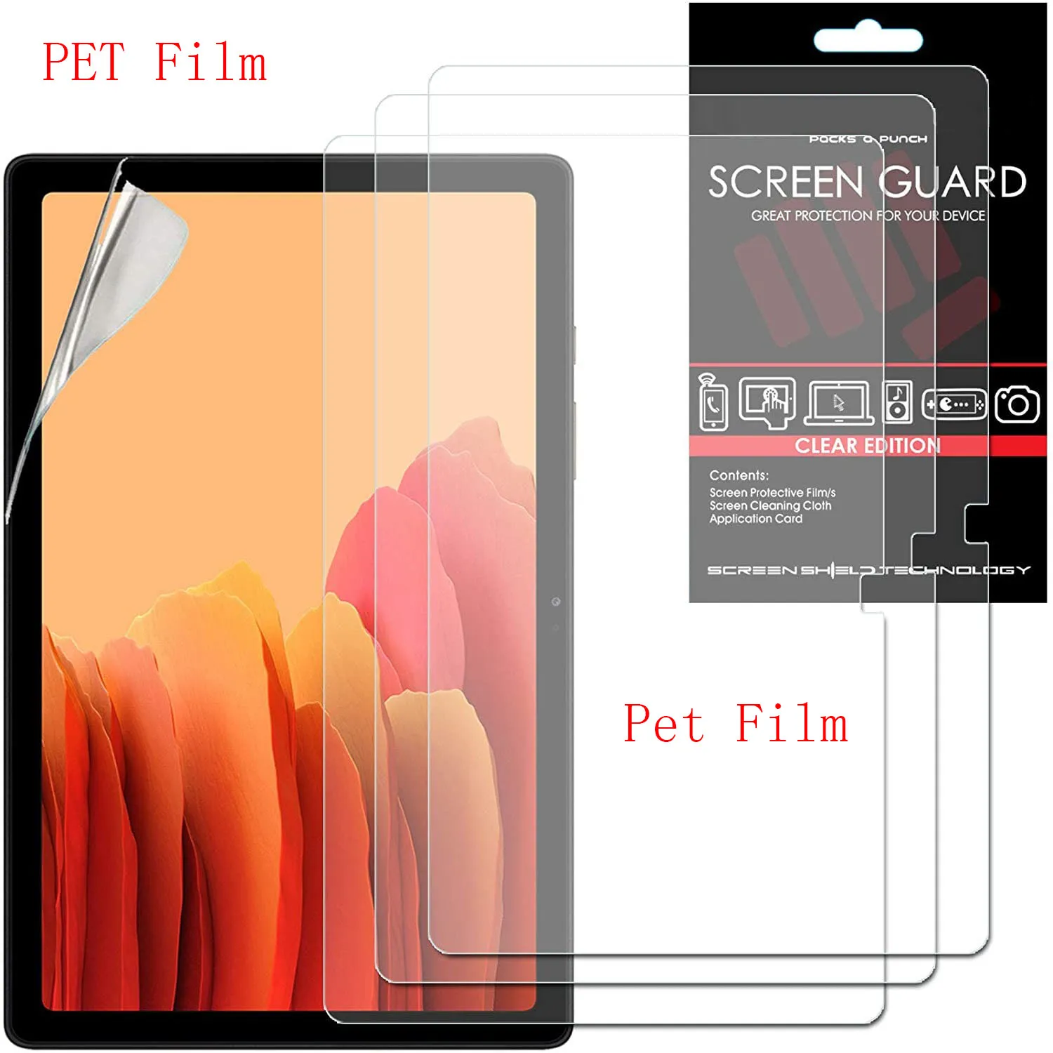 Pet Film Screen Protector for Lenovo Tab P11 Pro P10 M10 FHD Plus 2nd