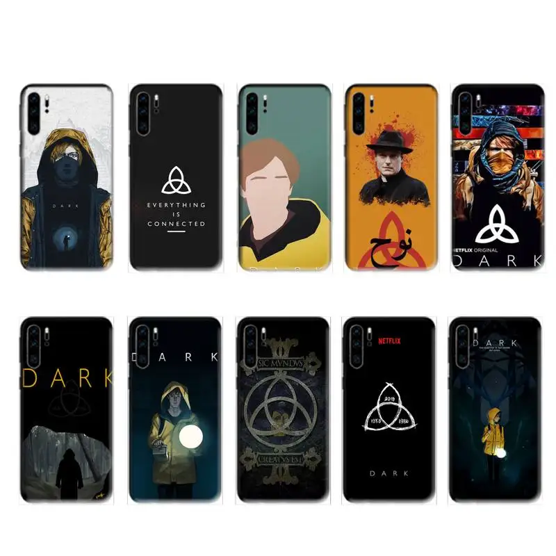 Лидер продаж тёмный чехол netflix для huawei p20 p30 p40 pro mate 10 20 30 lite p smart y7 2019 plus nova 3I чехлы |