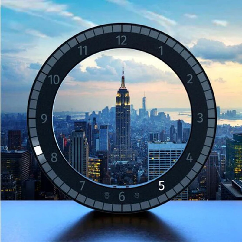  Usb LED Digital Wall Clock Modern Design Dual-Use Dimming Digital Circular Photoreceptive Clocks Fo - 4000096664682