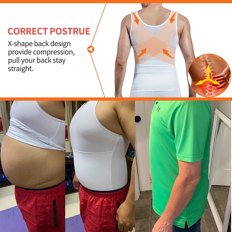 Compression Shirt Camisas Gordas Hombre Camisetas Blusas Para