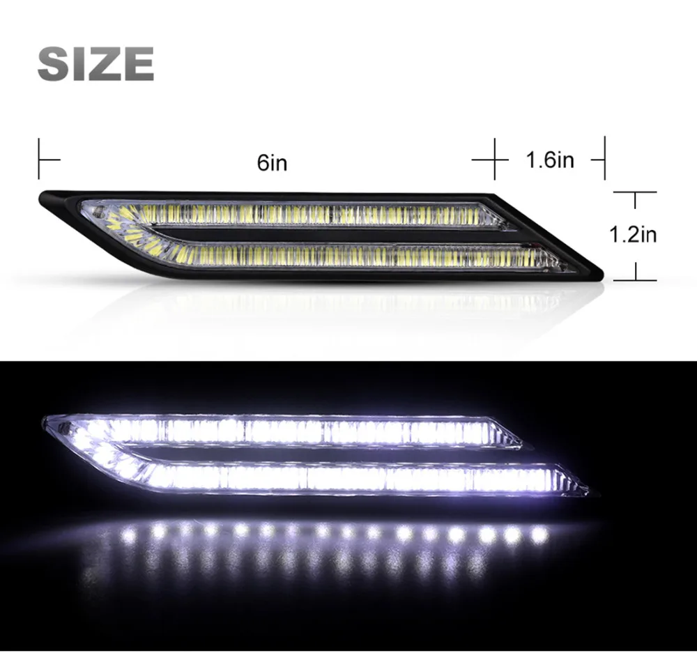 Nlpearl 2x 33SMD автомобильный светильник сборки Led Габаритные огни для автомобиля Водонепроницаемый DRL Led дальнего света светильник день Святого светильник стайлинга автомобилей