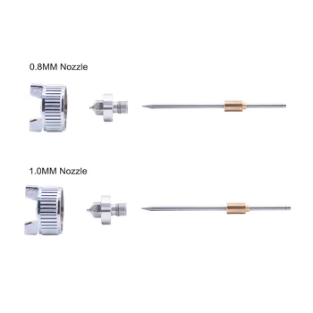 

0.8mm 1.0mm Steel Nozzle for HVLP Spray Gun H-2000 Cars Painting Airbrush Furnitures DIY Painting Kit Car Auto Repair Tool