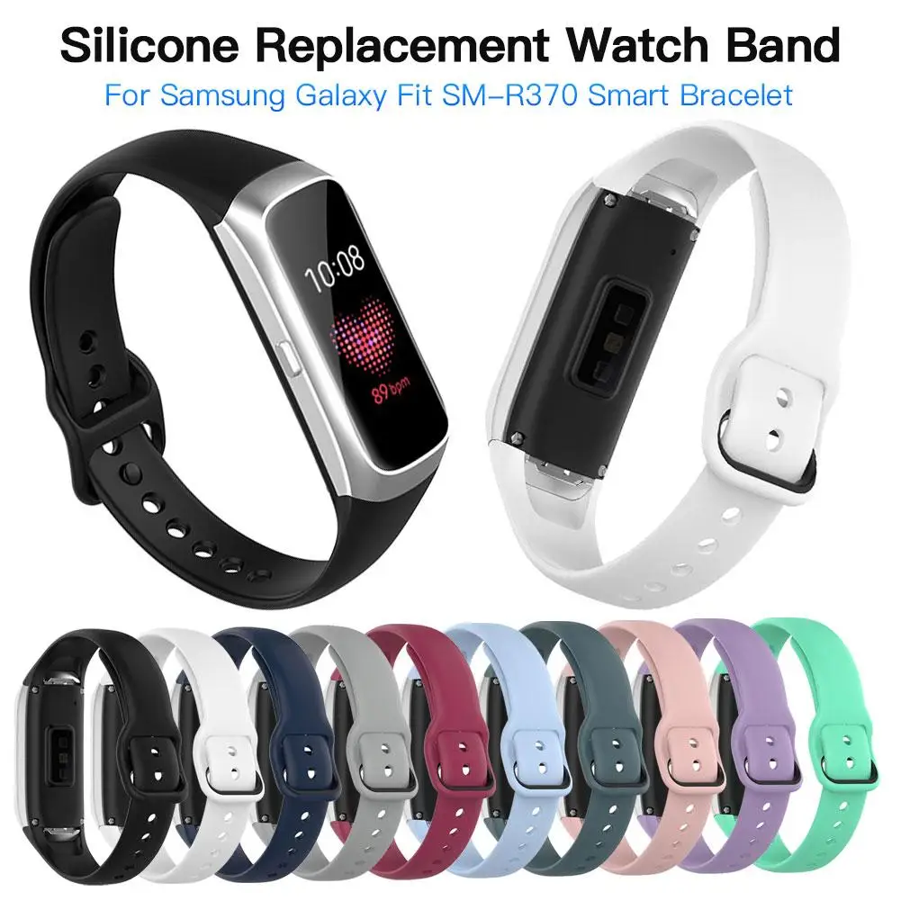 

Silicone Sport Watch Band Strap Wrist Band Strap For Samsung Galaxy Fit SM-R370 Smart Bracelet Watch Strap Accessories