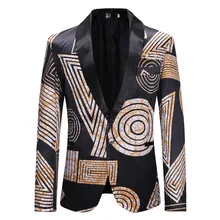 Blazer Prom-Suits Yiminpwp Men for Shawl Lapel One Button Seperates Slim-Fit Only One-Coat