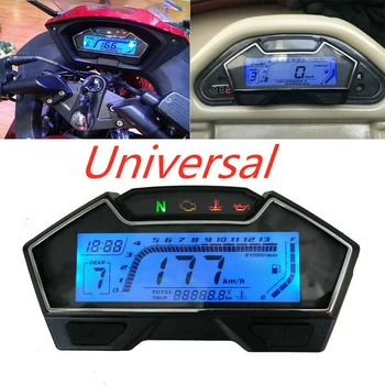 

RPM Speed Accurate LCD Odometer Modification Kph Mph Fuel Gauge Motorcycle Speedometer Universal Accessories Easy Use Backlight