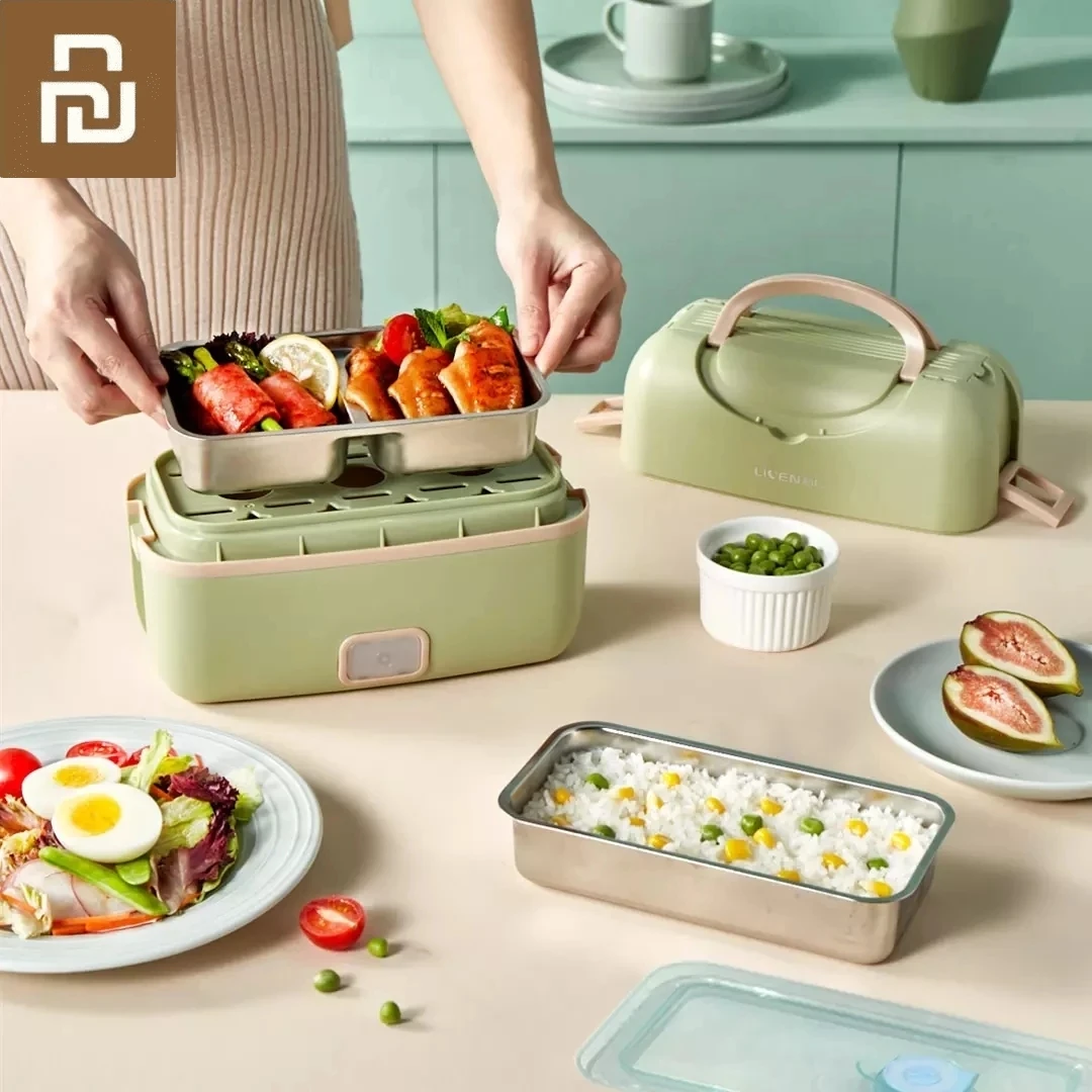Портативный Электрический Ланч-бокс Xiaomi new Realan многофункциональный двухслойный
