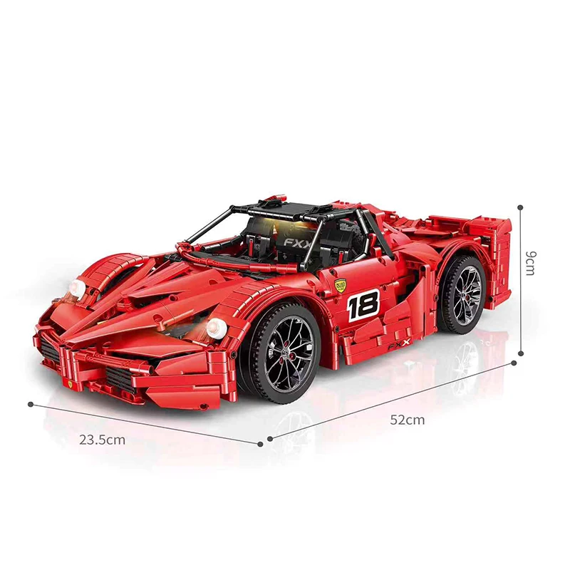 Technic серия RC автомобиль суперкар функция двигателя версия приложения дистанционное управление превышение скорости спорткар строительные блоки игрушки для детей набор
