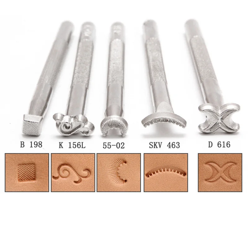 New Patterns Leather Stamp Tools Metal Stamps for Leather Craft Working of The Skin Genuine Cowhide Carving Pattern Flower Totem, leather craft stamps