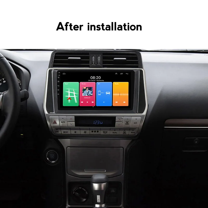 Четырехъядерный RDS Android 11 автомобильный радиоприемник авто стерео для toyota land cruiser