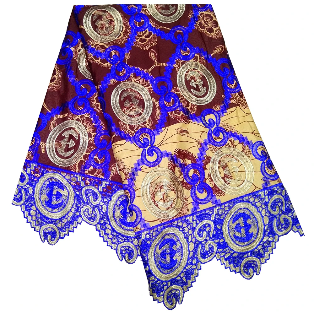 Новая мода африканская вышивка кружевная ткань Африканский принт ткань для свадебного платья