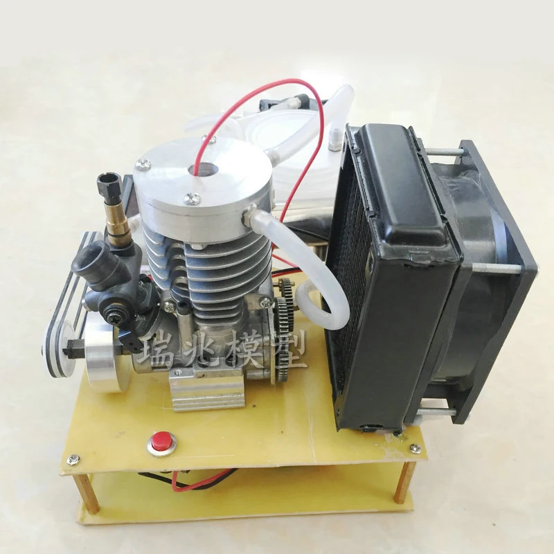 Micro water-cooled engine 2-stroke Mini engine 15 gasoline retrofit water-cooled cooling