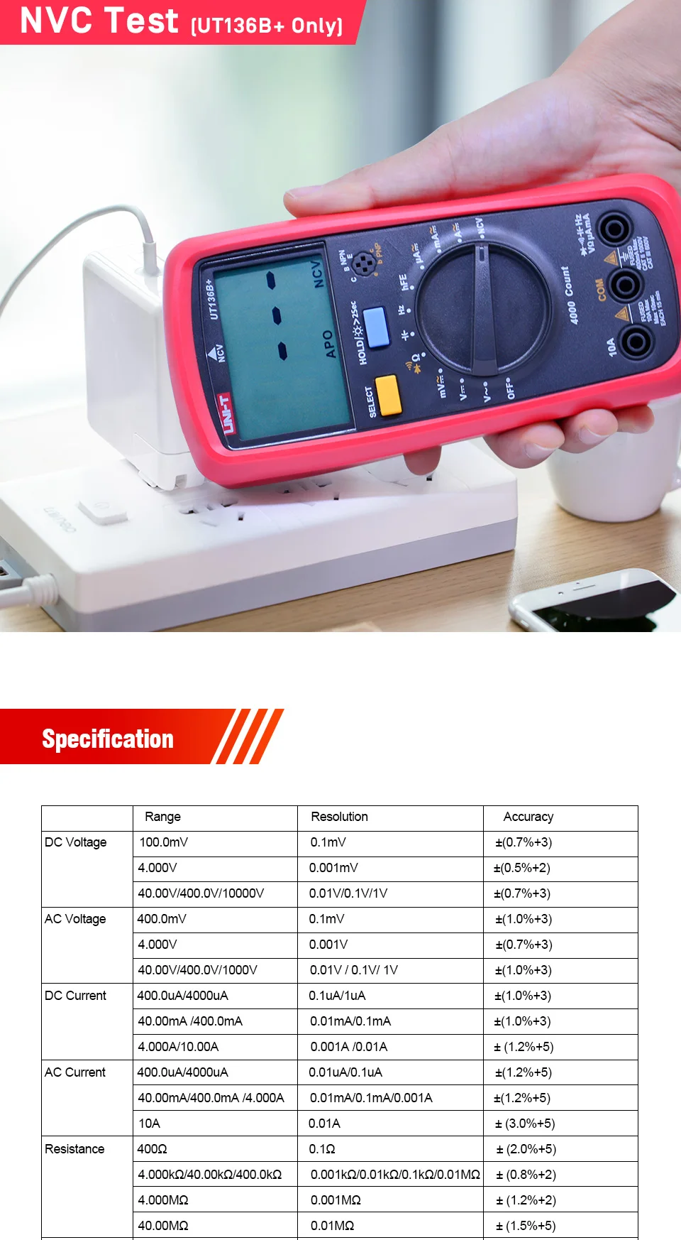 digital tester ac dc voltímetro amperímetro ohm