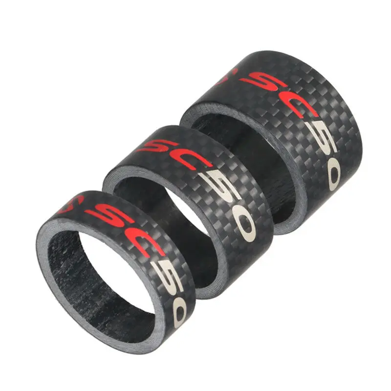 11PCS Bike Washers Carbon For 1-1//8/" Cycle Stem Headset Spacer 2//3//5//10//15//20mm