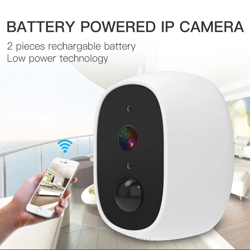 

Outdoor IP Wifi Camera 1080P Solar Panel Low Power Mini Battery Camera 2MP PIR Smart Home Wireless Security CCTV Camera