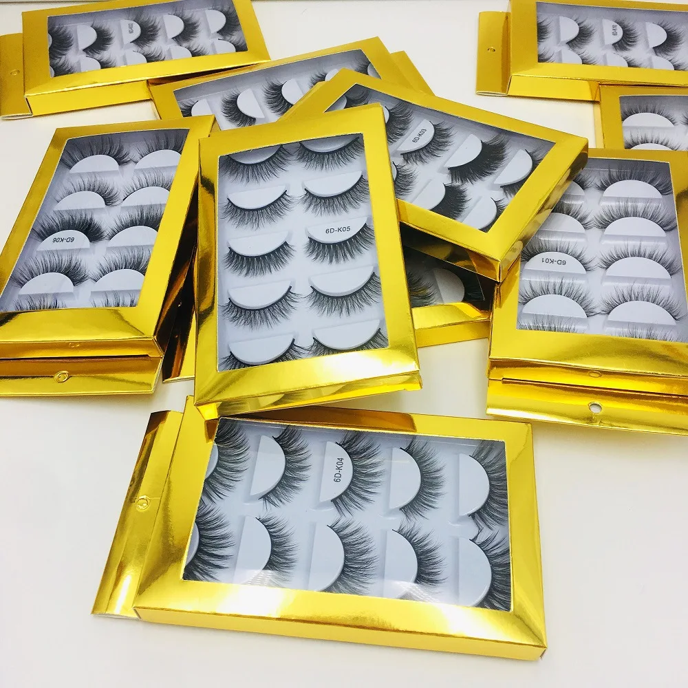 

Eyelash Extension, Natural Thick Eyelashes, High-end Mink Eyelash Extension, Eyelashes 6d 5 Pairs Makeup Eyelashes