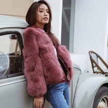  2020 Fur Coat Vest Winter Jacket Women Fake fur Leather Outerwear Streetwear Thick Warm Fashion Locomotive 