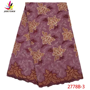 

African Dry Lace Fabric Swiss Voile With Stones Swiss Cotton Lace High Quality 2019 White Lace Fabrics For Wedding XZ2778B-3